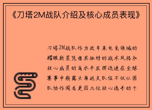 《刀塔2M战队介绍及核心成员表现》